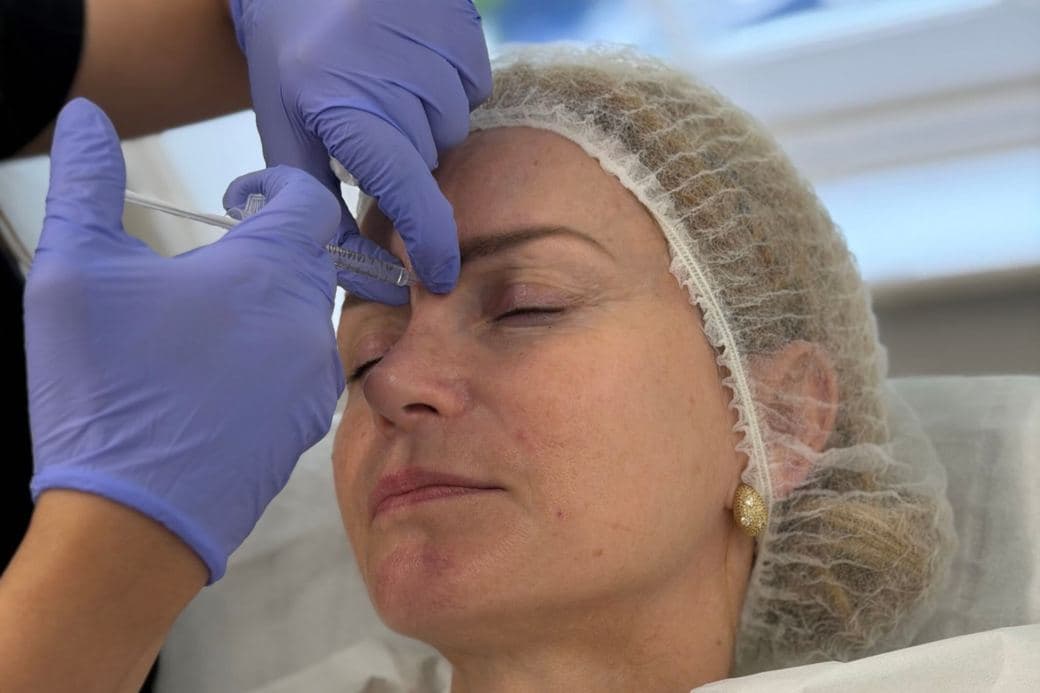 Injectable treatment training on a real model